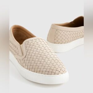 100% Handwoven Leather Slip On Sneaker